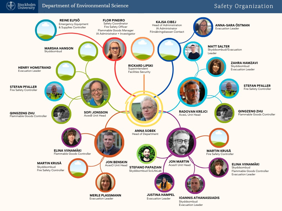 Image showing the structure of, and people in, the ACES Safety organization