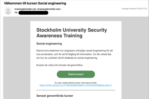 Utbildning i informationssäkerhet - inbjudan kurs i social engineering