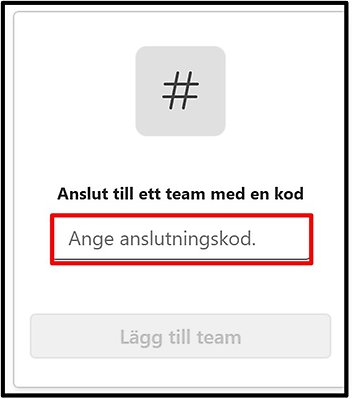 Ange kod
