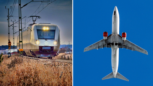 Två myter kring tåg kontra flyg
